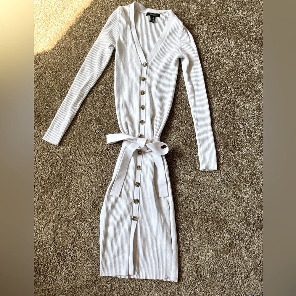 Beautiful white cotton long dress - Forever21